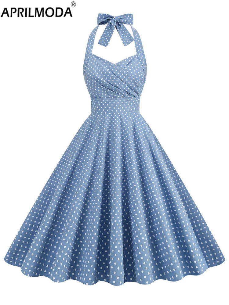 50s Vintage Rockanilly Pinup Party Short Evening Dress