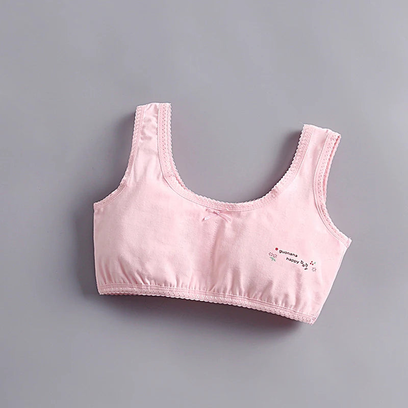 Teen Girl Training Bra Top Breathable Cotton