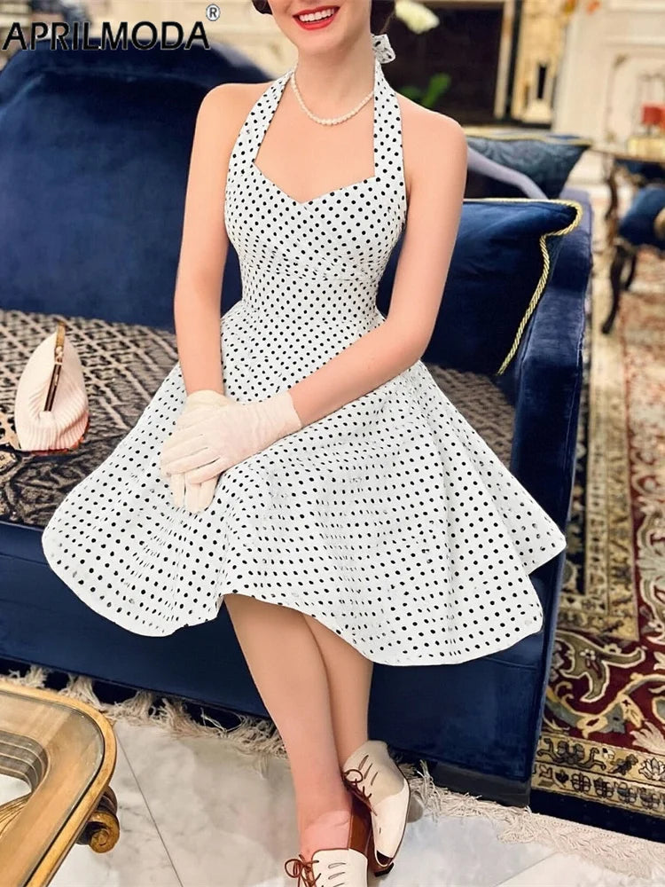 50s Vintage Rockanilly Pinup Party Short Evening Dress