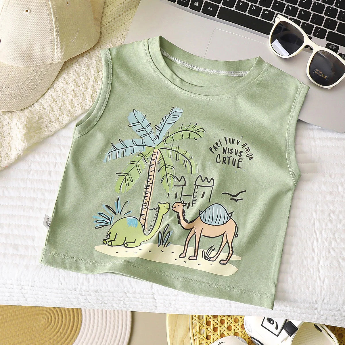 Kids Cartoon Tank Sleeveless Top