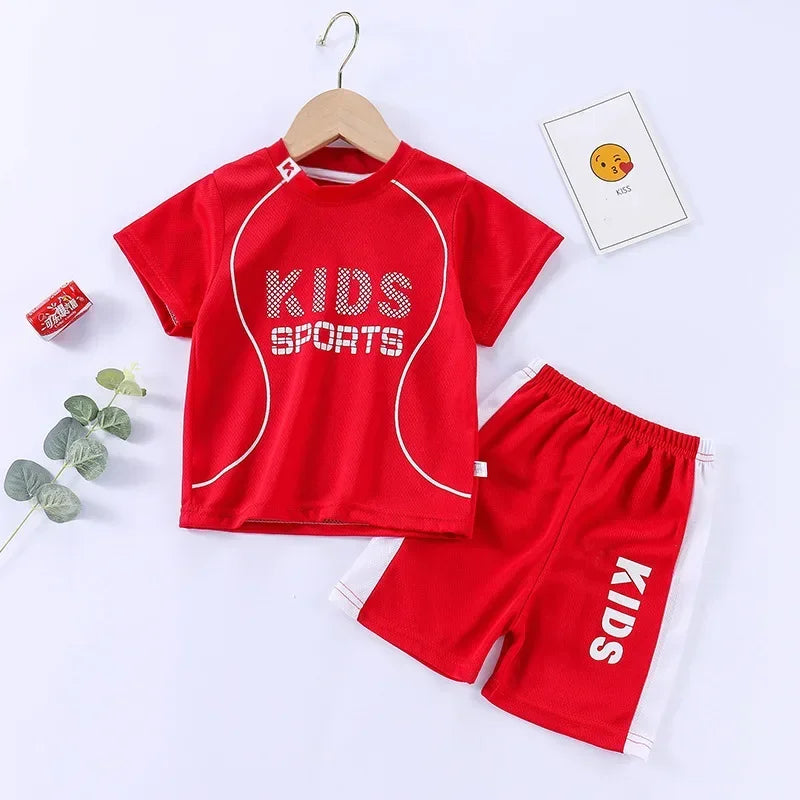 Boys Girls Sports Basketball Clothes Jersey Suit Summer Children Football