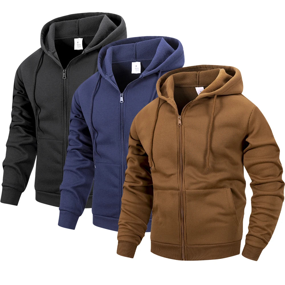 Men's Zip Hoodie Jacket Hooded