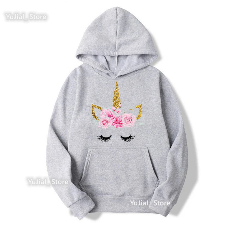 Women Glitter Pink Flowers Sweatshirt Girls Long-Sleeved Winter/Spring/Autumn Clothes