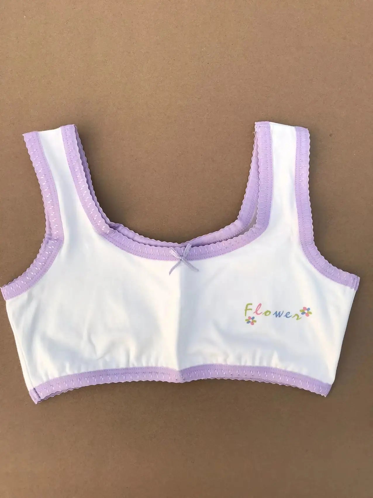 Teen Girl Training Bra Top Breathable Cotton
