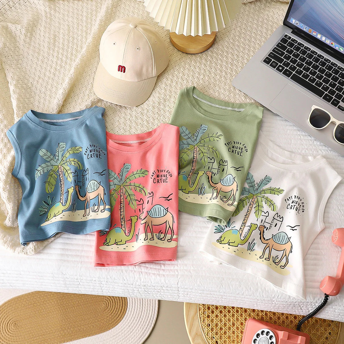 Kids Cartoon Tank Sleeveless Top