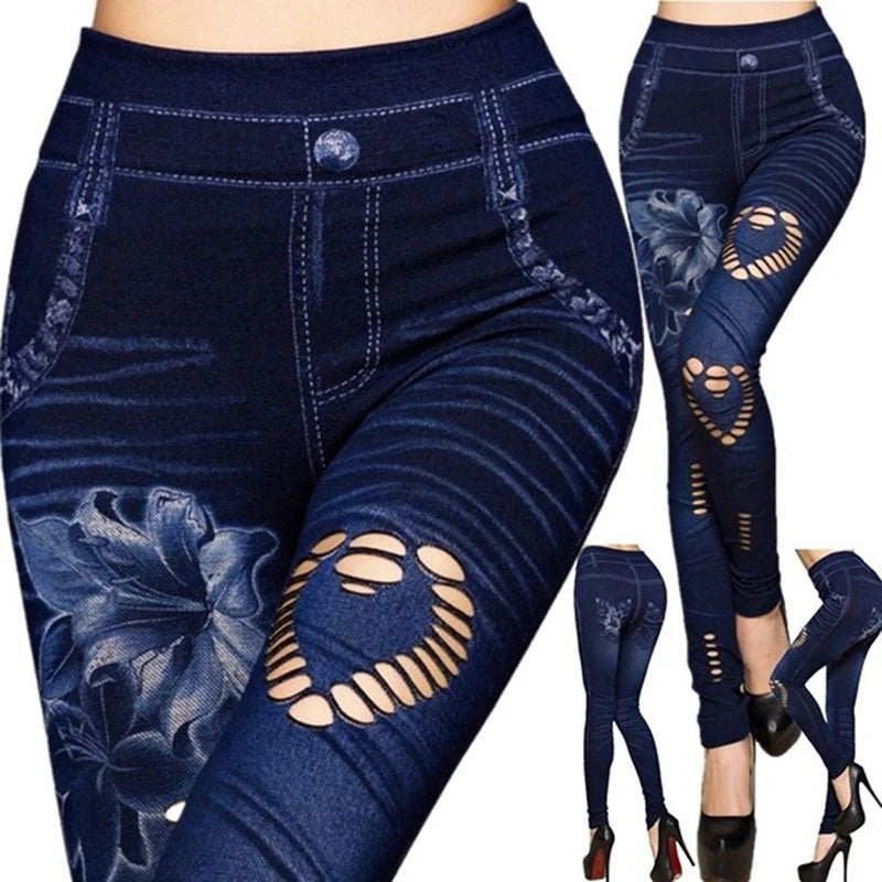Hot Sexy Women Jean Skinny Jeggings Pants