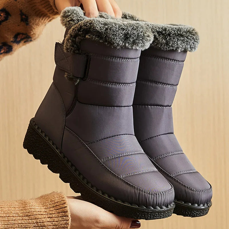 Winter Shoes For Woman Winter Boots Ankle Low Heels Botas Mujer Waterproof Snow Boots With Fur Shoes