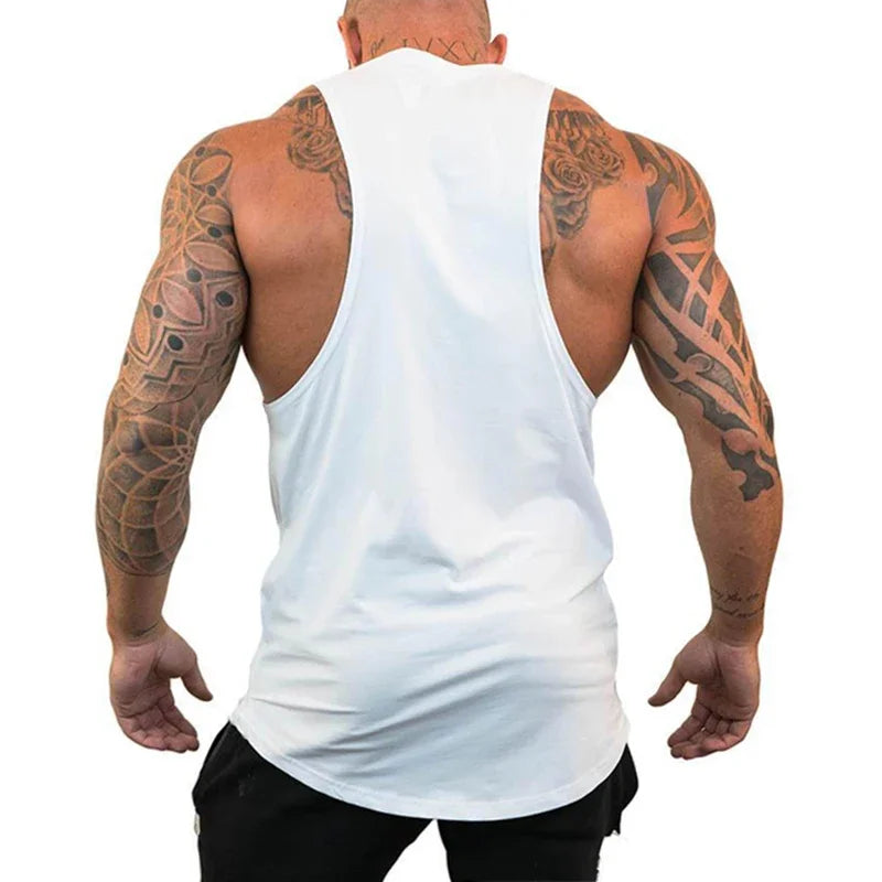 Gym Bodybuilding Fitness Muscle Clothing Summer Cotton Breathable