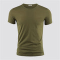 2026 Men's T Shirt Pure Color V Collar