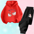 Girls Unicorn Sport Clothing Set Spring Fall Kids Fashion Tracksuit Hoody Sweatershirt Pants Outfit