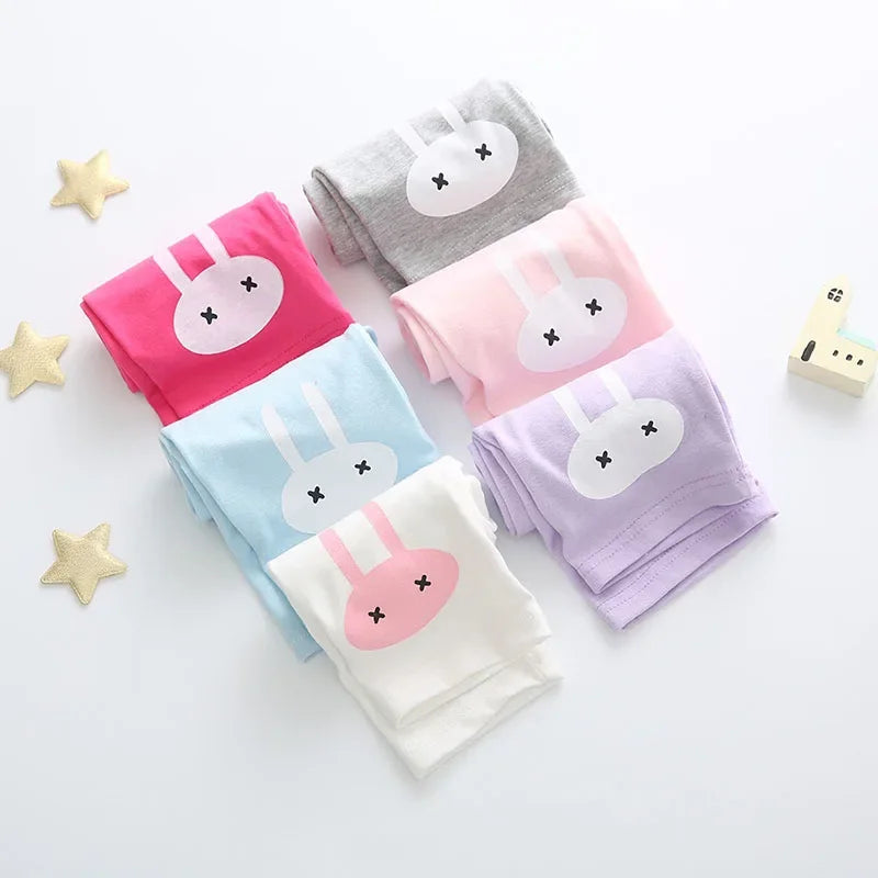 Girls Summer Leggings Rabbit Kids Knee