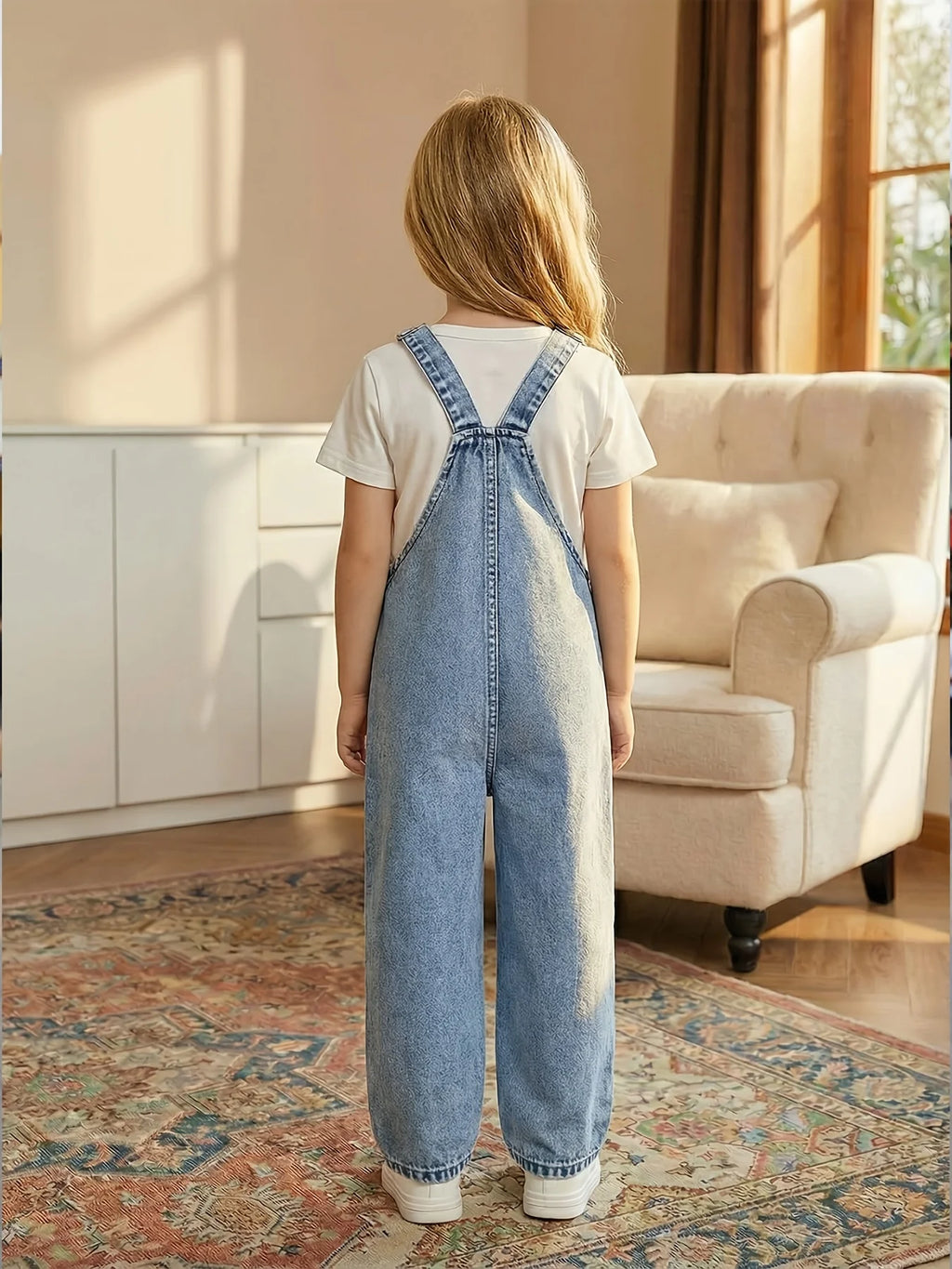 Girls' floral, heart-shaped, rainbow graffiti pattern casual and comfortable