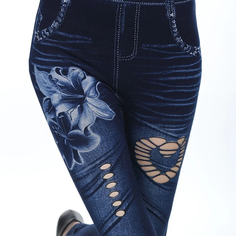 Hot Sexy Women Jean Skinny Jeggings Pants