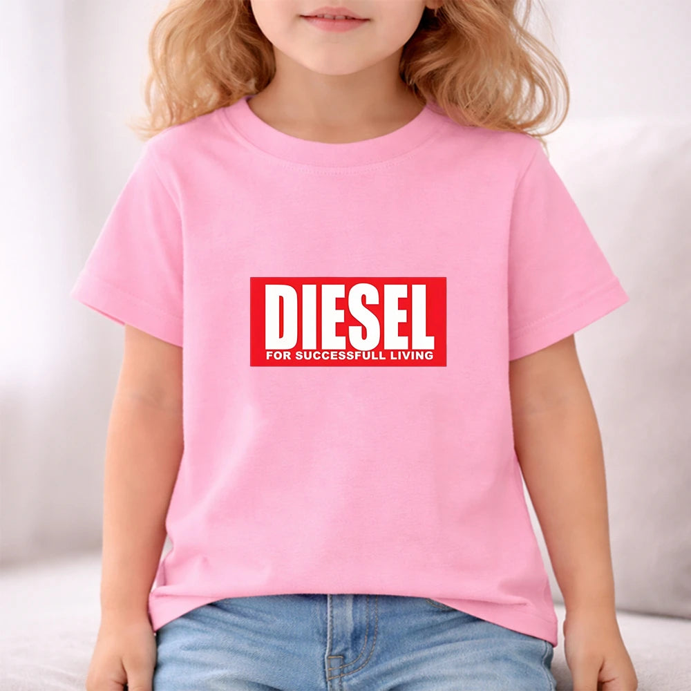 Children T-shirt+bottom wear Age 3-12 Girls boy Set black 2pcs