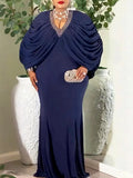 Elegant African Dresses for Women Plus Size Outfits Evening Party