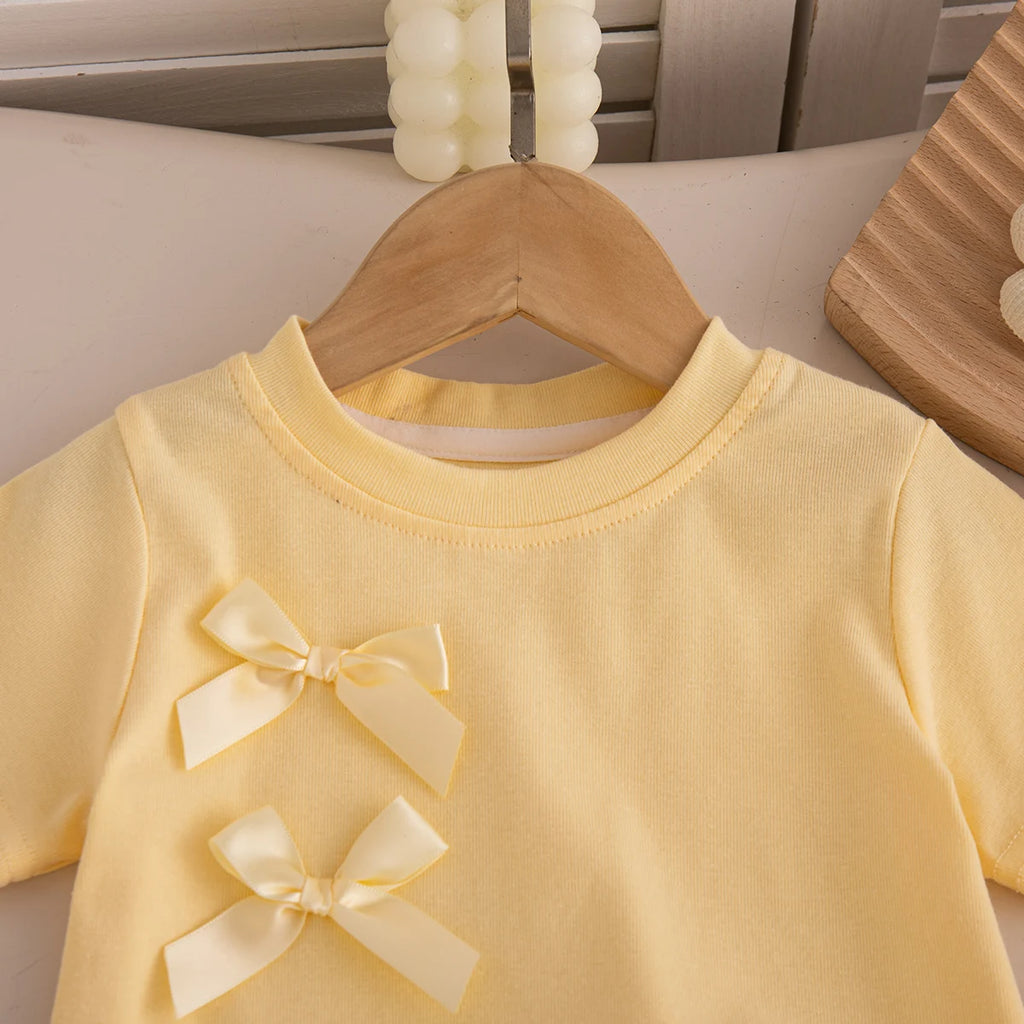 Baby Girl Set Summer Solid-Color