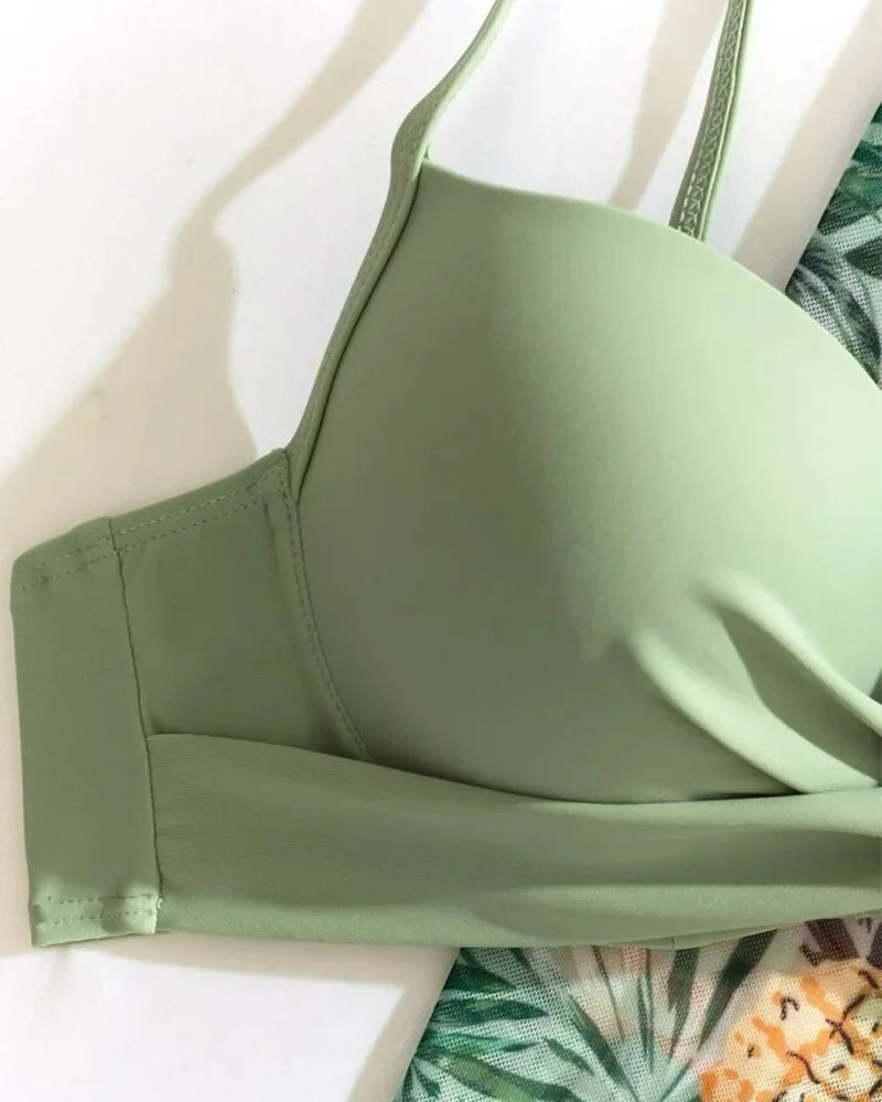20 Colors Three Piece Bikinis Set