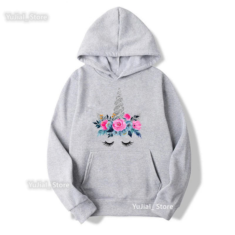 Women Glitter Pink Flowers Sweatshirt Girls Long-Sleeved Winter/Spring/Autumn Clothes