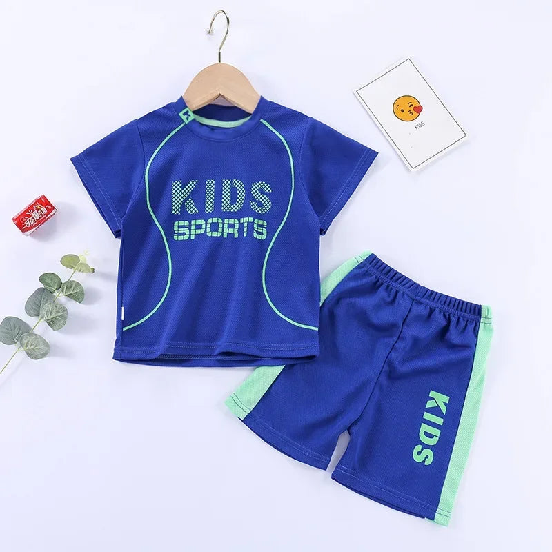 Boys Girls Sports Basketball Clothes Jersey Suit Summer Children Football
