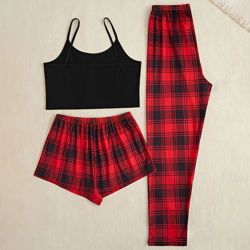 3Pcs Women's Pajama Set