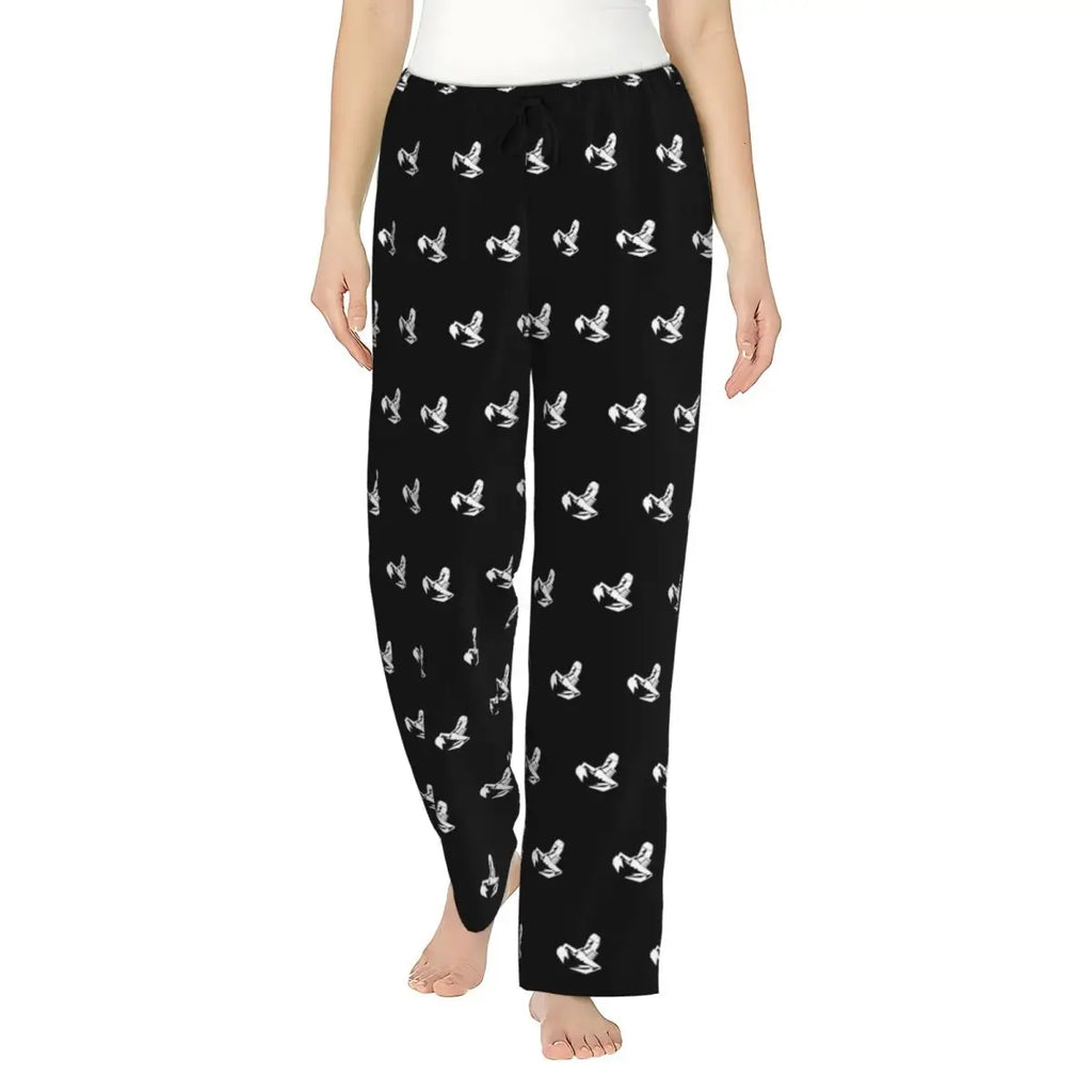 Custom Abarth Bucket Women Pajama Pants Lounge Sleep Sleepwear Bottoms with Pockets