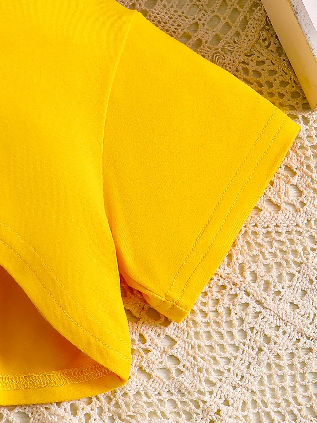 Summer girls' set, breathable and cool solid color