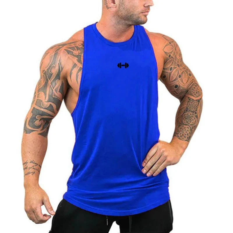 Gym Bodybuilding Fitness Muscle Clothing Summer Cotton Breathable