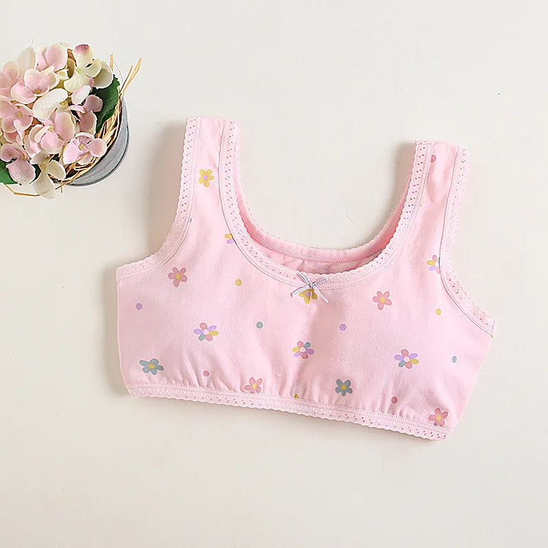 Teen Girl Training Bra Top Breathable Cotton