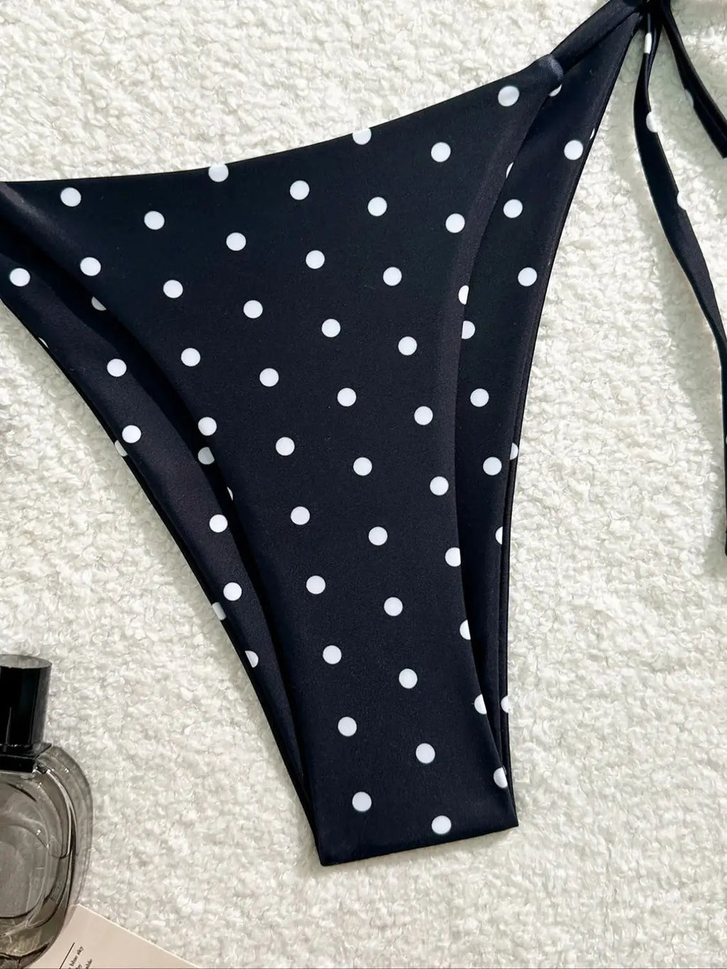 Sweet Y2k Polka Dot Print Sexy Women Strap Beach Swimsuit Bikini Set