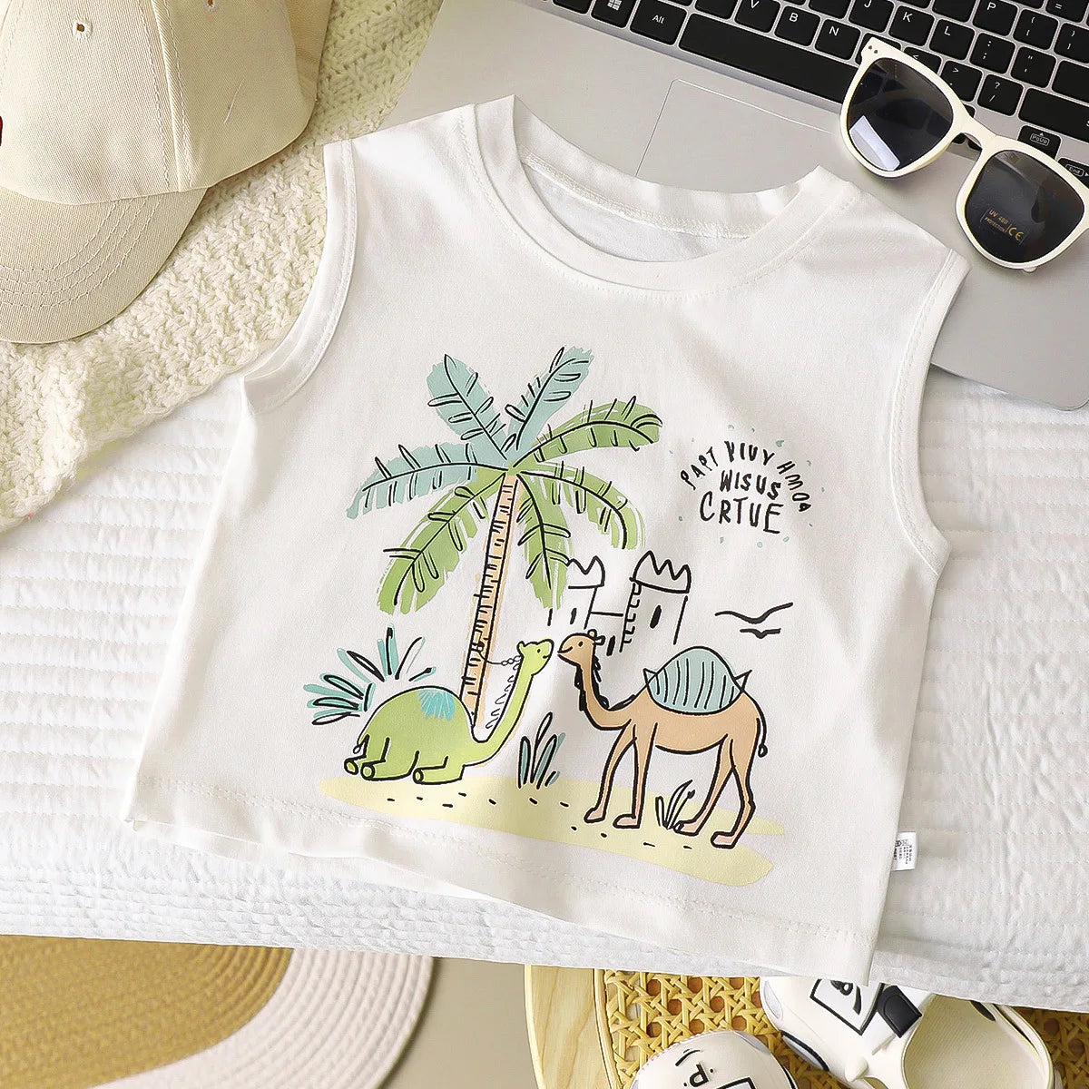 Kids Cartoon Tank Sleeveless Top
