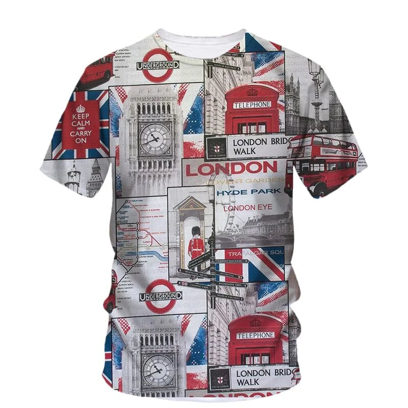T Shirt Summer Men Fashion Short Sleeve Oversized Harajuku