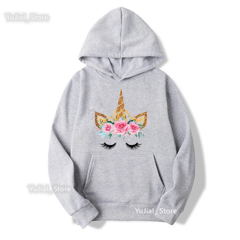 Women Glitter Pink Flowers Sweatshirt Girls Long-Sleeved Winter/Spring/Autumn Clothes