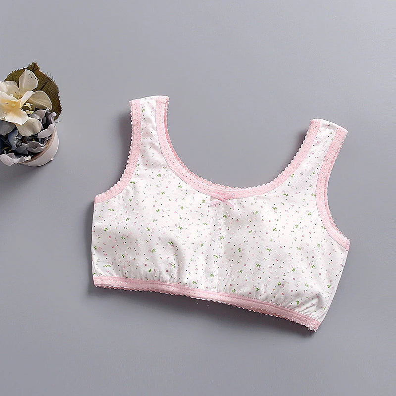 Teen Girl Training Bra Top Breathable Cotton