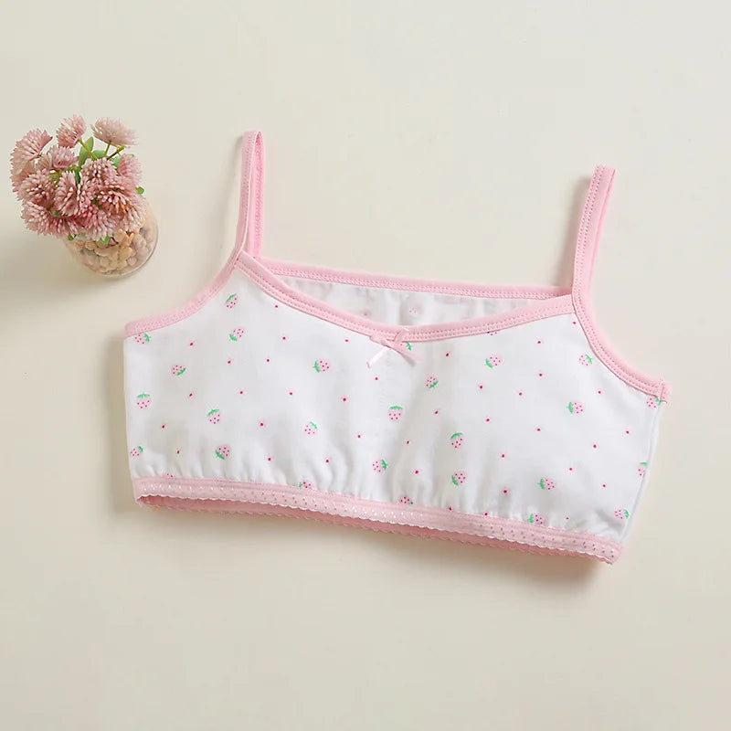 Teen Girl Training Bra Top Breathable Cotton