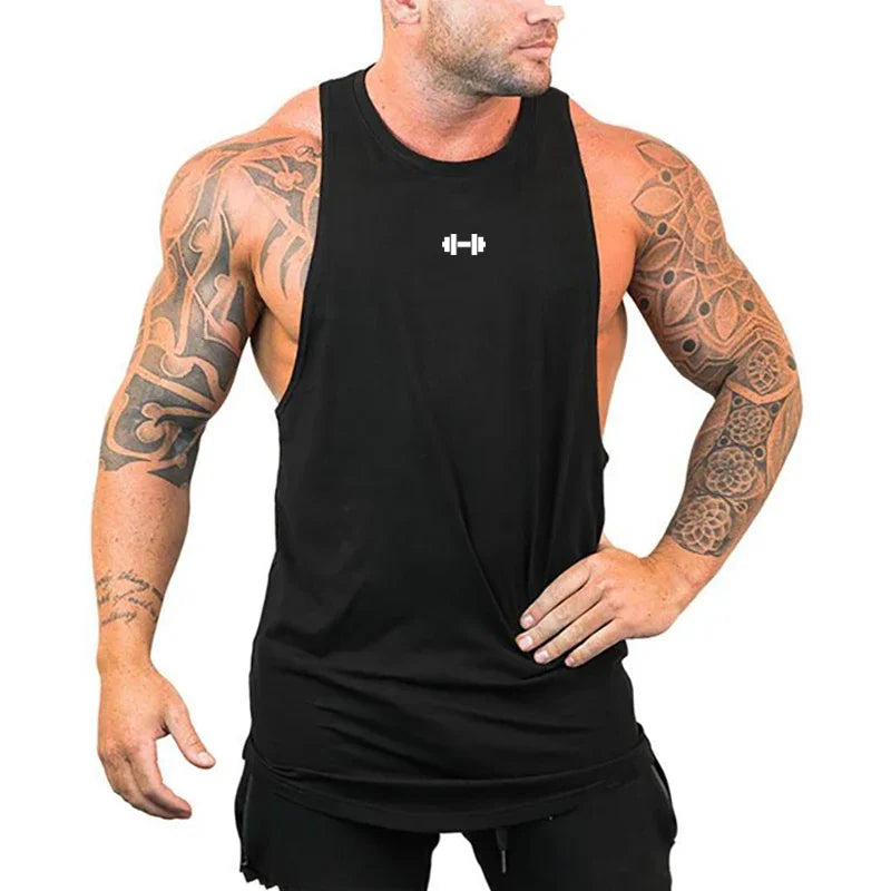 Gym Bodybuilding Fitness Muscle Clothing Summer Cotton Breathable
