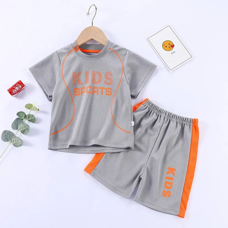 Boys Girls Sports Basketball Clothes Jersey Suit Summer Children Football