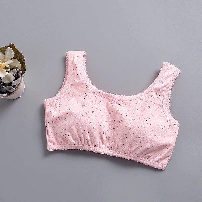 Teen Girl Training Bra Top Breathable Cotton
