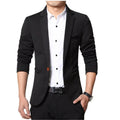 Men Slim fit New Fashion Blazer Suit Jacket Black Blue Red Plus size L to 5XL Male Blazers Mens Coat Wedding Dress