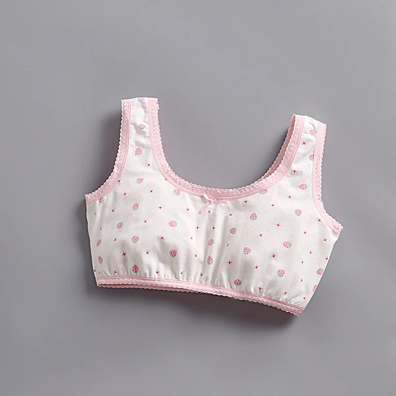 Teen Girl Training Bra Top Breathable Cotton