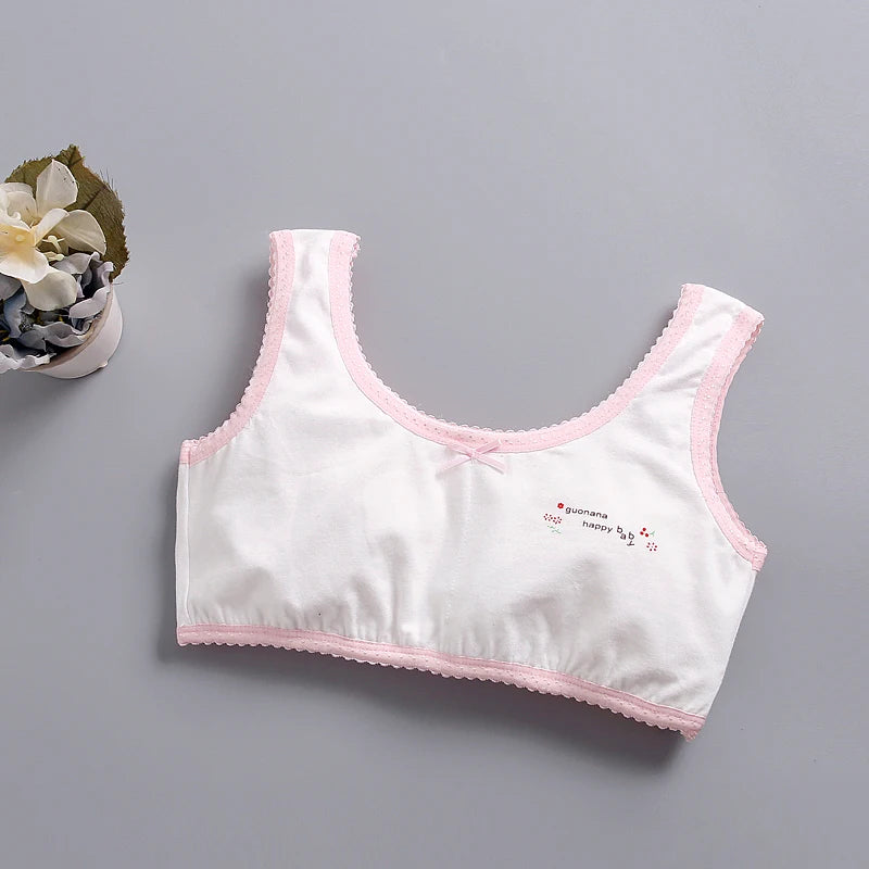 Teen Girl Training Bra Top Breathable Cotton