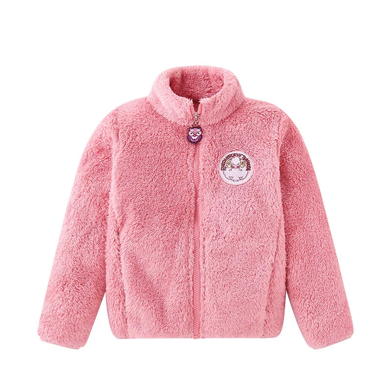 Girls Wool Coat Autumn Winter Korean Version Long Kids Jacket
