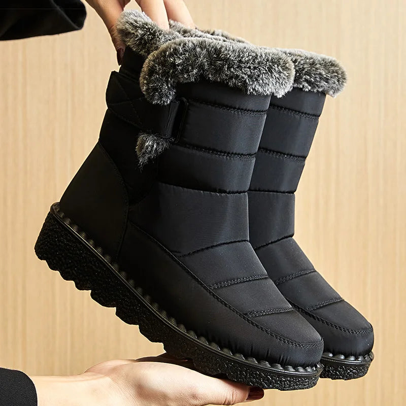 Winter Shoes For Woman Winter Boots Ankle Low Heels Botas Mujer Waterproof Snow Boots With Fur Shoes