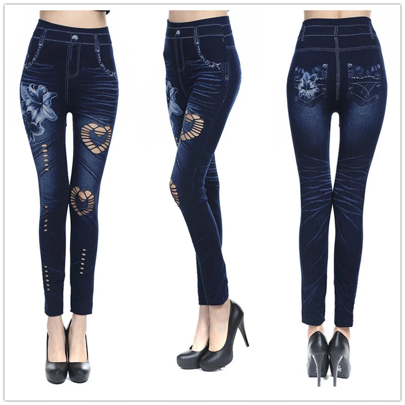 Hot Sexy Women Jean Skinny Jeggings Pants