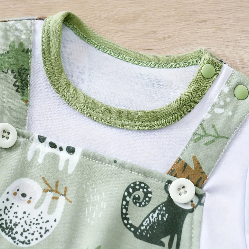 IURNXB Adorable Infant Zoo Animal Print