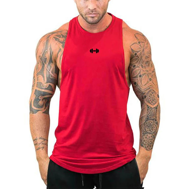 Gym Bodybuilding Fitness Muscle Clothing Summer Cotton Breathable