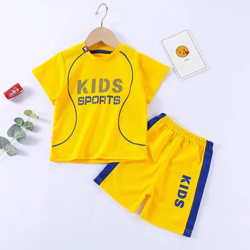 Boys Girls Sports Basketball Clothes Jersey Suit Summer Children Football