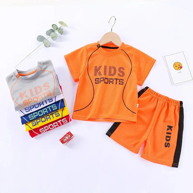 Boys Girls Sports Basketball Clothes Jersey Suit Summer Children Football