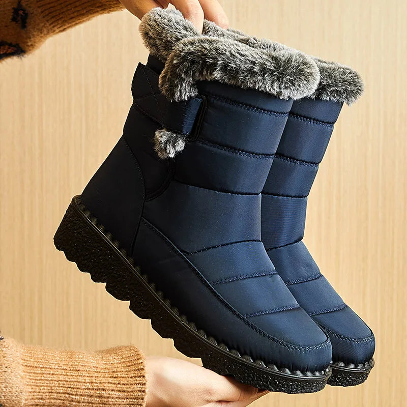 Winter Shoes For Woman Winter Boots Ankle Low Heels Botas Mujer Waterproof Snow Boots With Fur Shoes