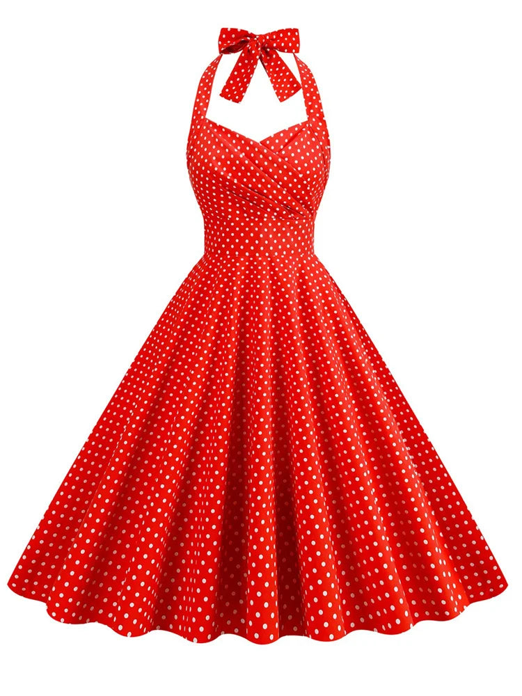 50s Vintage Rockanilly Pinup Party Short Evening Dress