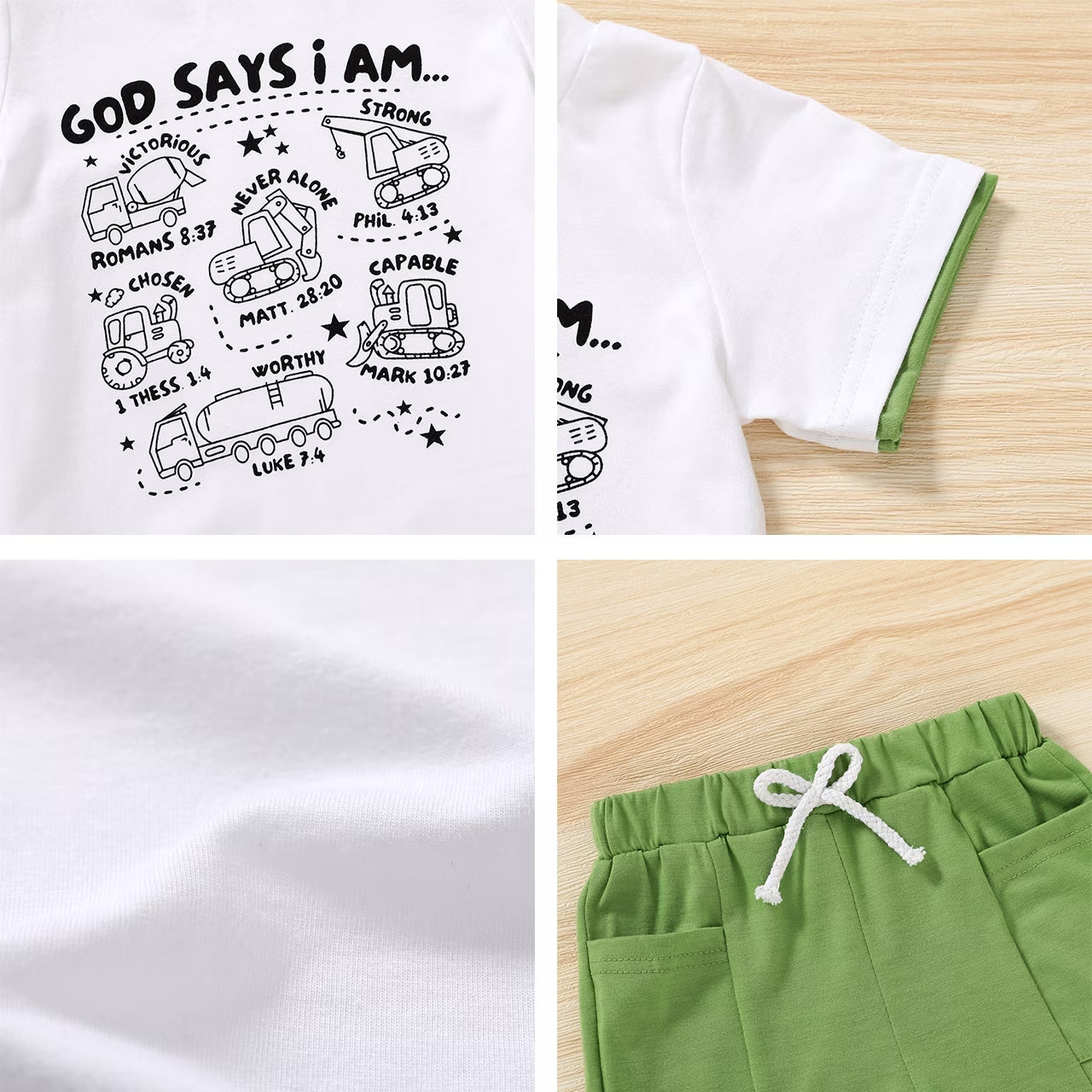 Toddler Baby Boy Summer Shorts Outfits Short Sleeve T-Shirt Shorts Clothes Set for 3-4T